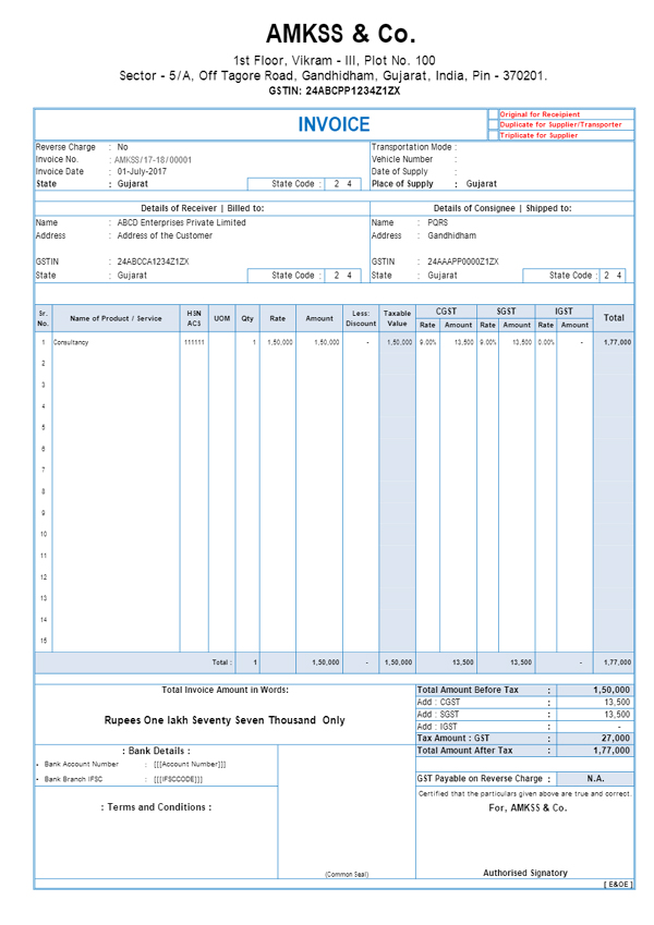 GST INVOICE FORMAT 2 copyImage